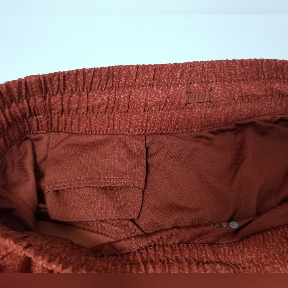Athleta Mesh Racer 4" Run Shorts in Burnt Orange Sz XS - Picture 7 of 14